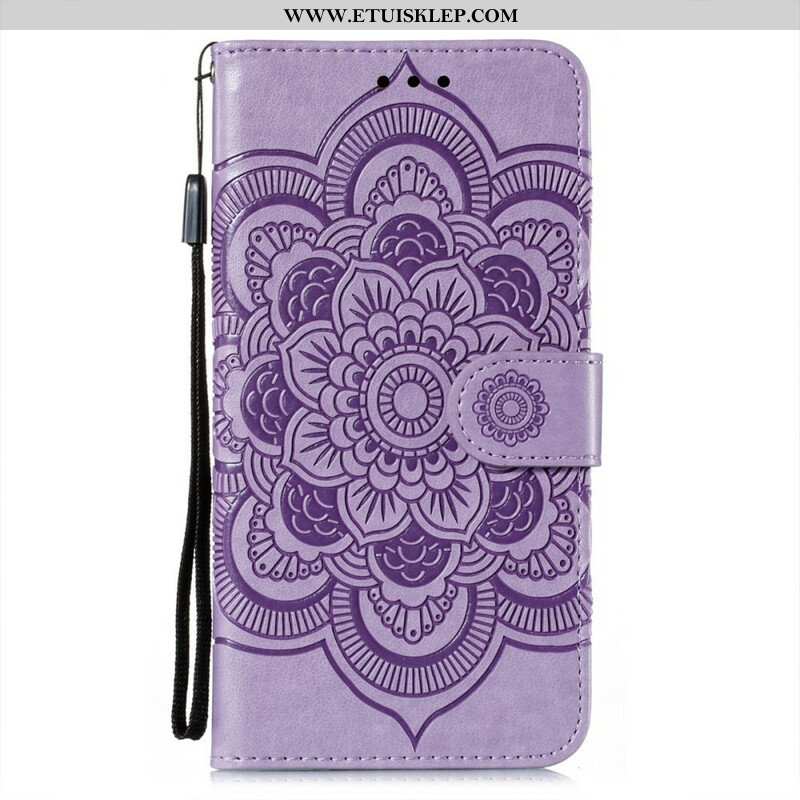 Etui Folio do Oppo Find X3 Neo z Łańcuch Mandala Z Pełnym Paskiem